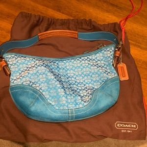 Retro Coach Mini Bag in Turquoise